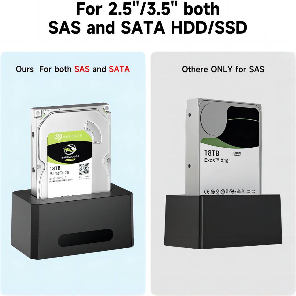 Acasis SATA/SAS to USB 3.0 Hard Drive Docking Station