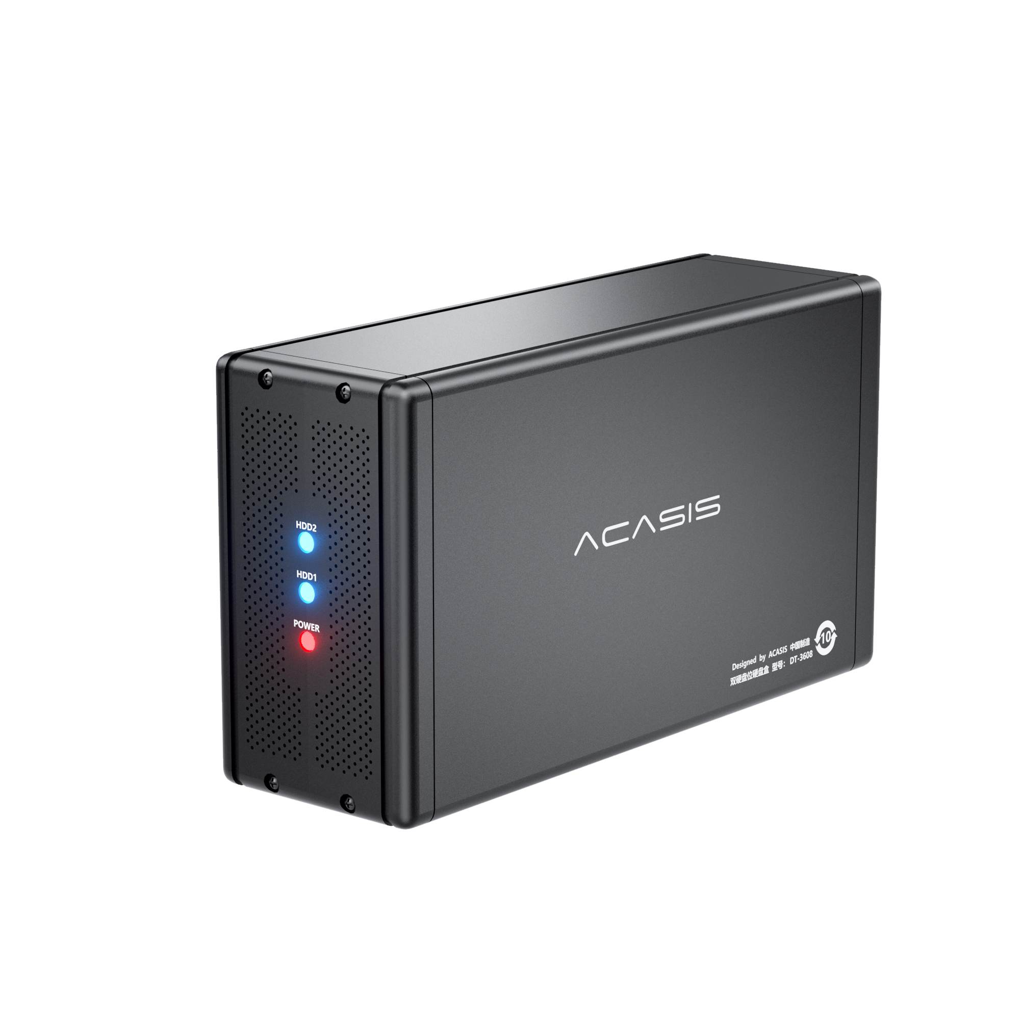 ACASIS 3.5-inch Dual-Bay External HDD SSD Disk Array Enclosure 5GBS USB 3.0  to SATA , Support 18TB 