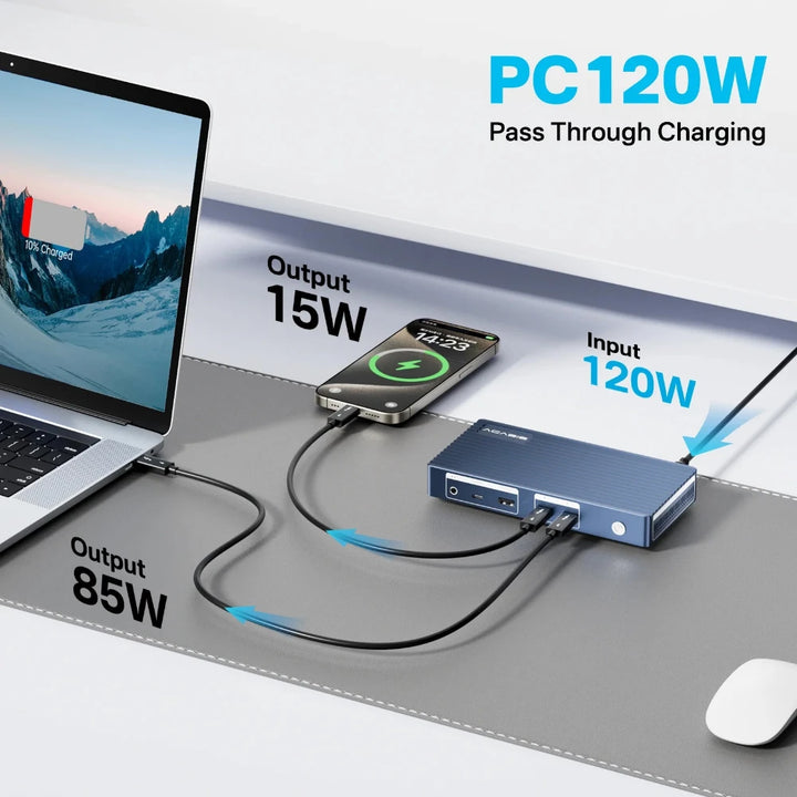 ACASIS 11 Ports 40Gbps Thunderbolt 4 Docking Station