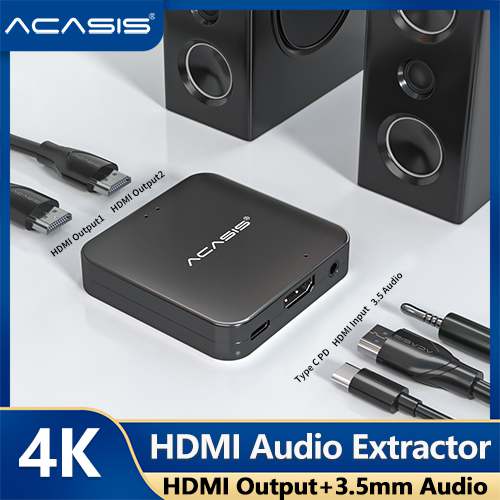 ACASISDual4KHDMIOutput3.5mmAudioHDMIAudioExtractor