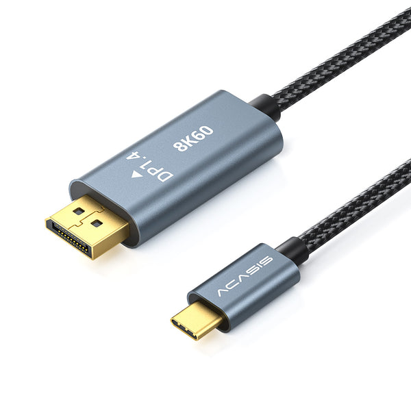 ACASIS USB C to DisplayPort Cable 8K 60Hz 4.9ft/6.6ft Cable