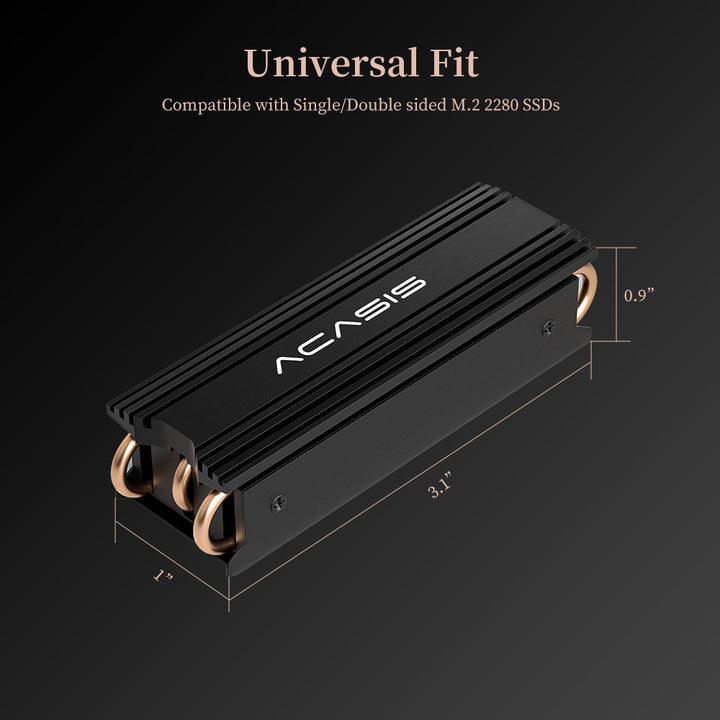 Acasis M.2 2280 SSD Heatsink Designed for Desktop Computers