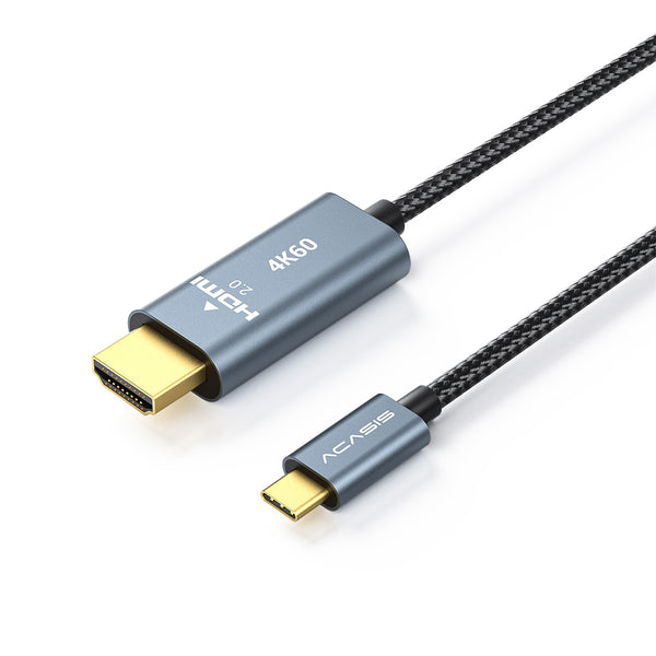 Acasis USB-C to HDMI 4K@60Hz Aluminum Shell Braided 4.9ft/6.6ft Cable