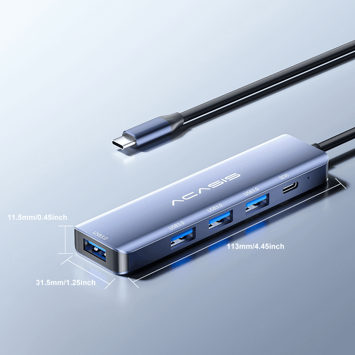 Acasis 5-in-1 Type-C Hub 5Gbps Multifunction Docking Station Converter