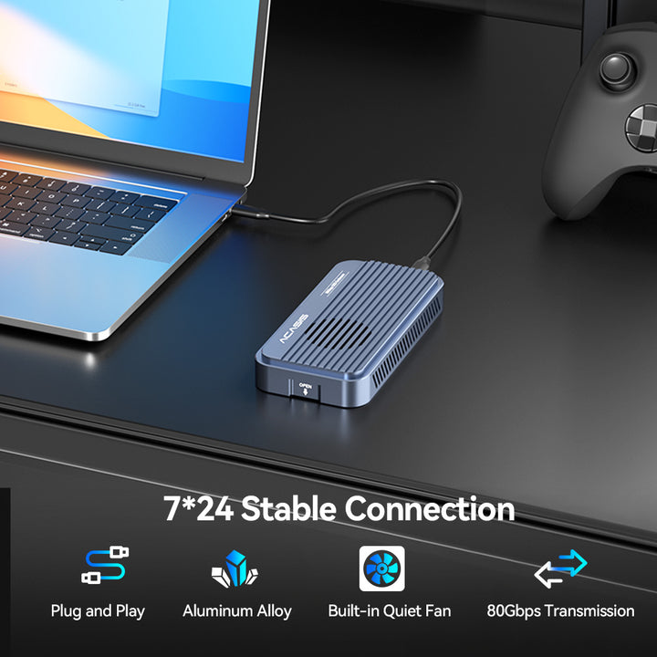 Acasis 80Gbps M.2 NVMe SSD Enclosure Compatible with Thunderbolt 5