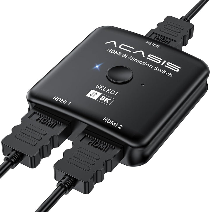 Acasis 8k 60hz Bidirectional HDMI 2.1 KVM Switch/Splitter 2 in 1 Out