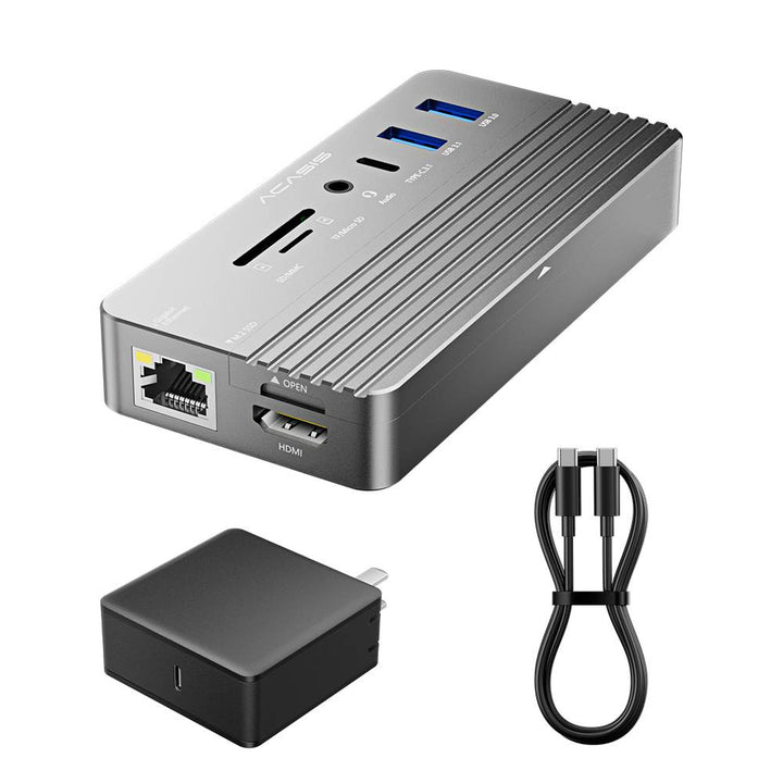 Acasis Swappable High-Speed SSD Storage & 10-In-1 Hub Docking Station