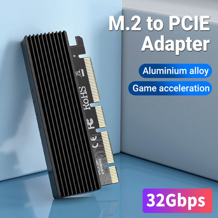 ACASIS 32Gbps NVMe M.2 to PCIe X16/X8/X4 Card With Heat Sink